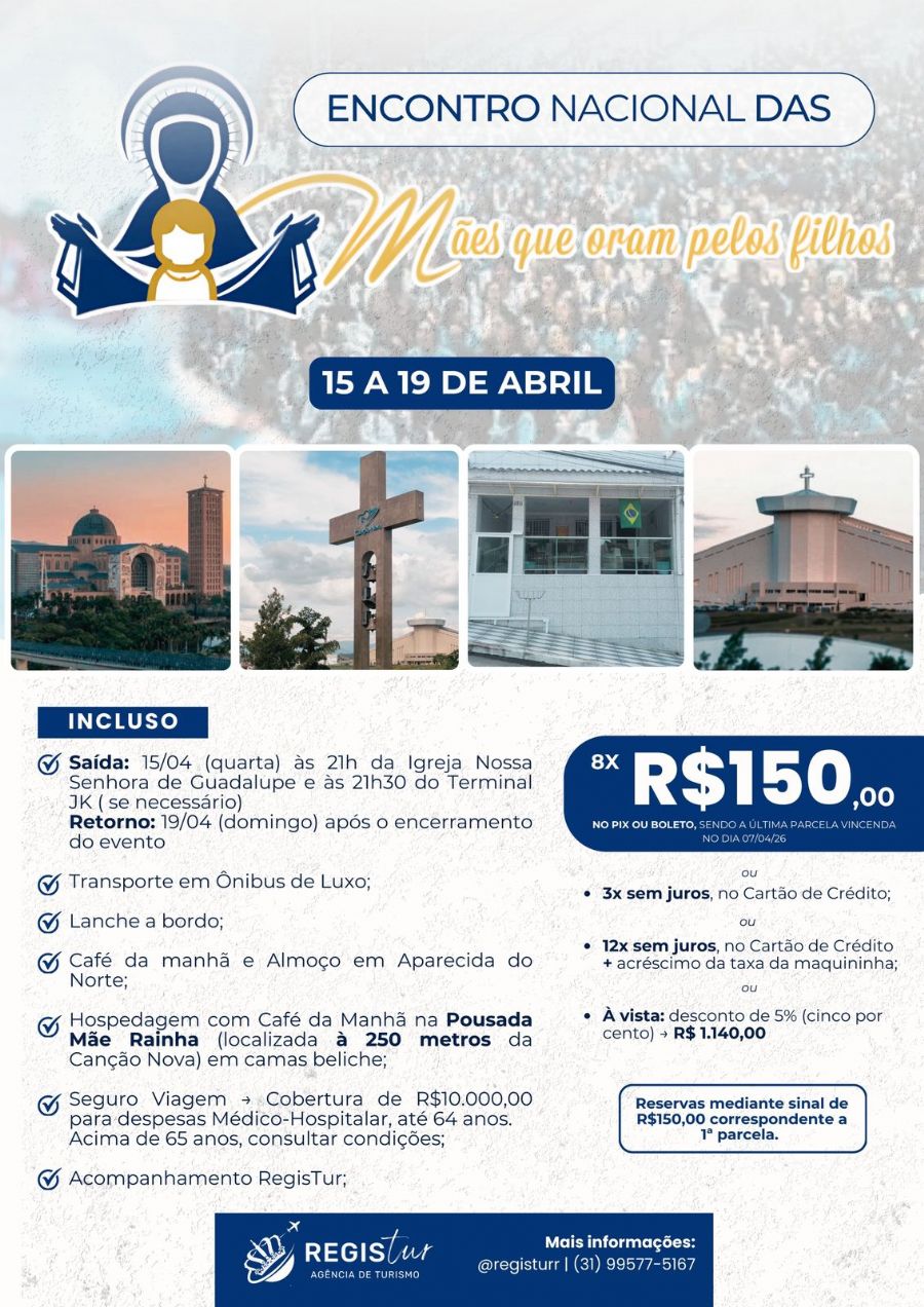 Encontro nacional das Mães que Oram pelos Filhos 2026